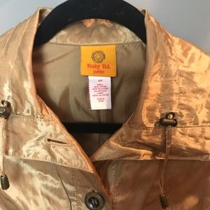 ruby rd. || gold dress jacket